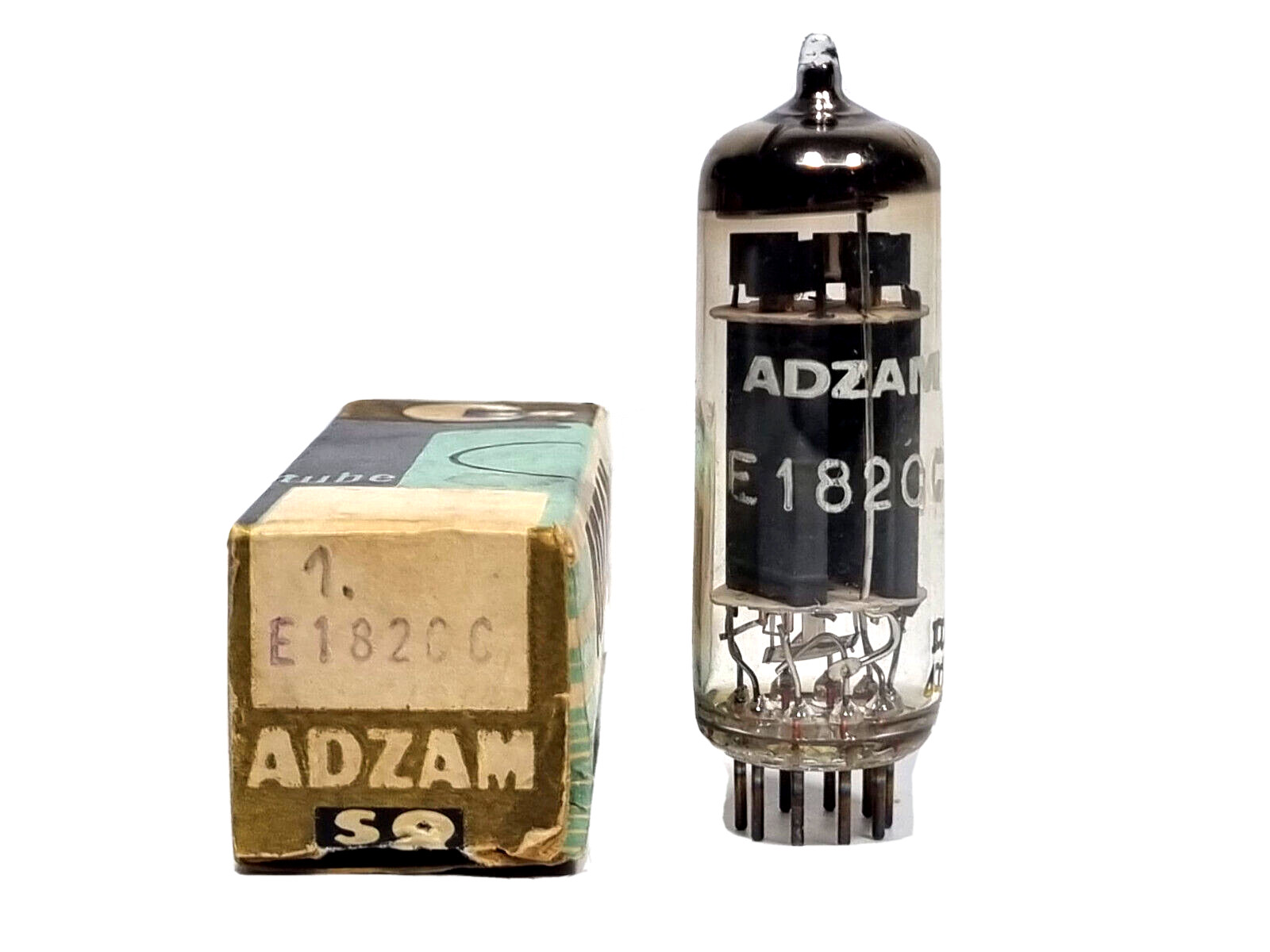E182CC/ 7119 PHILIPS SQ GOLD PIN IN ADZAM BOX TESTED WITH ROETEST V10 NOS/NIB