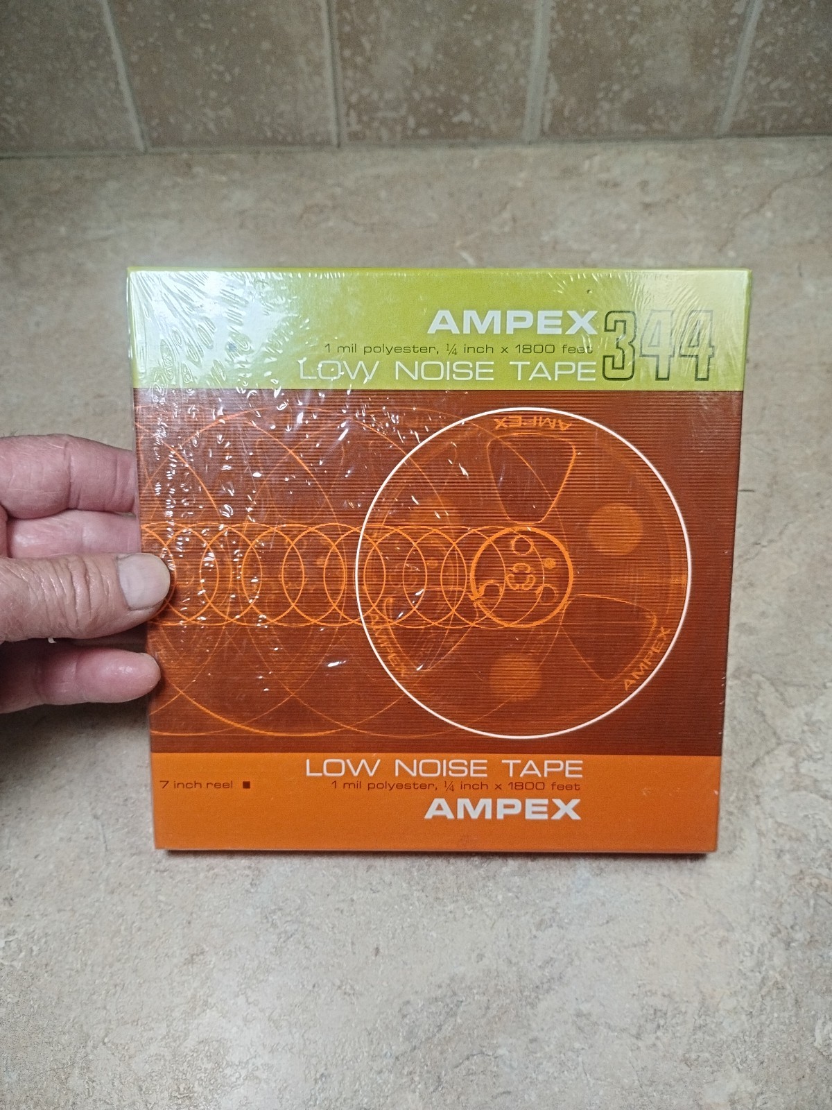 Ampex 344 7″ Reel Tape 1 Mil Polyester 1/4in x 1800ft New. Vgames