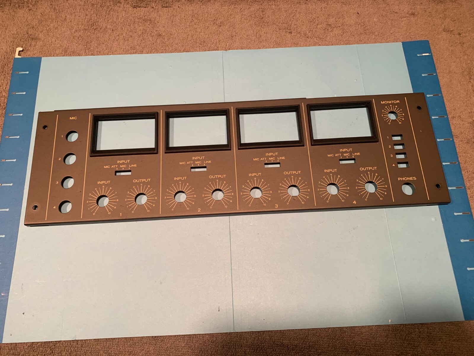 Teac A-3440 Reel To Reel Player Parting Out – Faceplate