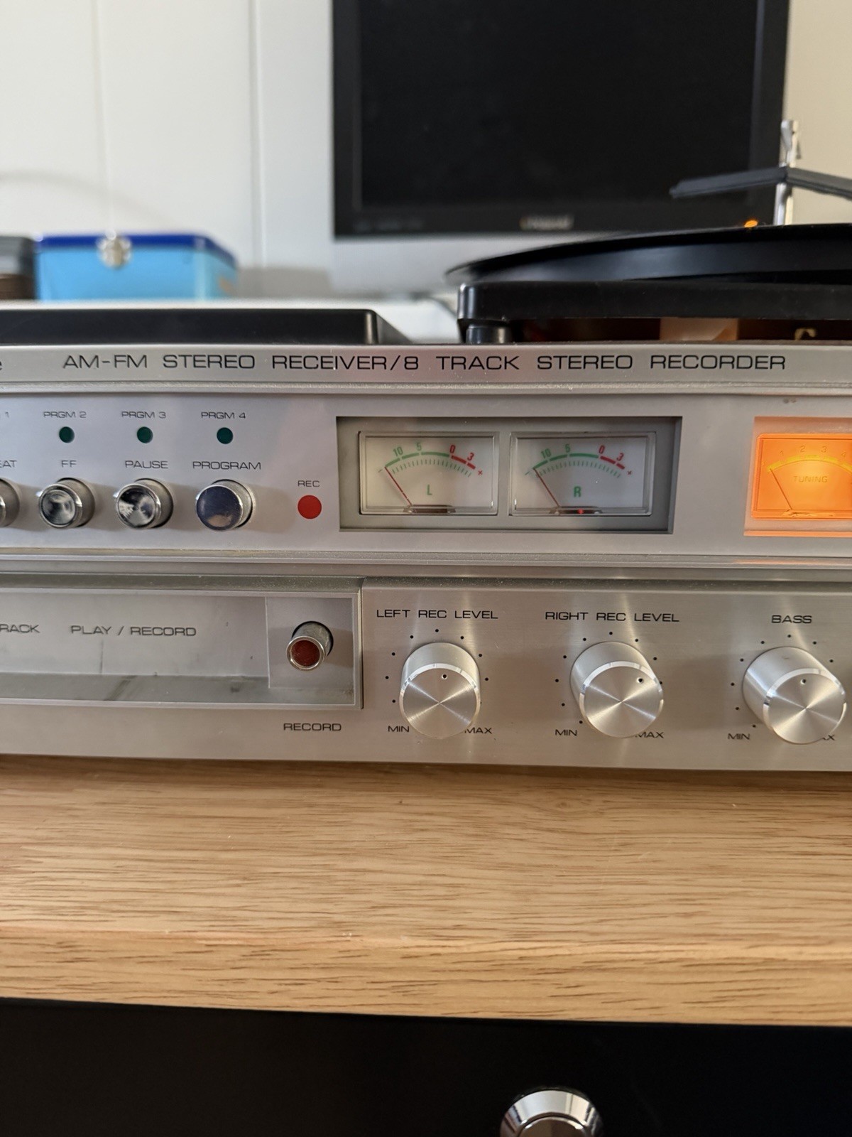 Vintage LAFAYETTE LSC-400 AM FM STEREO RECEIVER /8 TRACK STEREO RECORDER Parts
