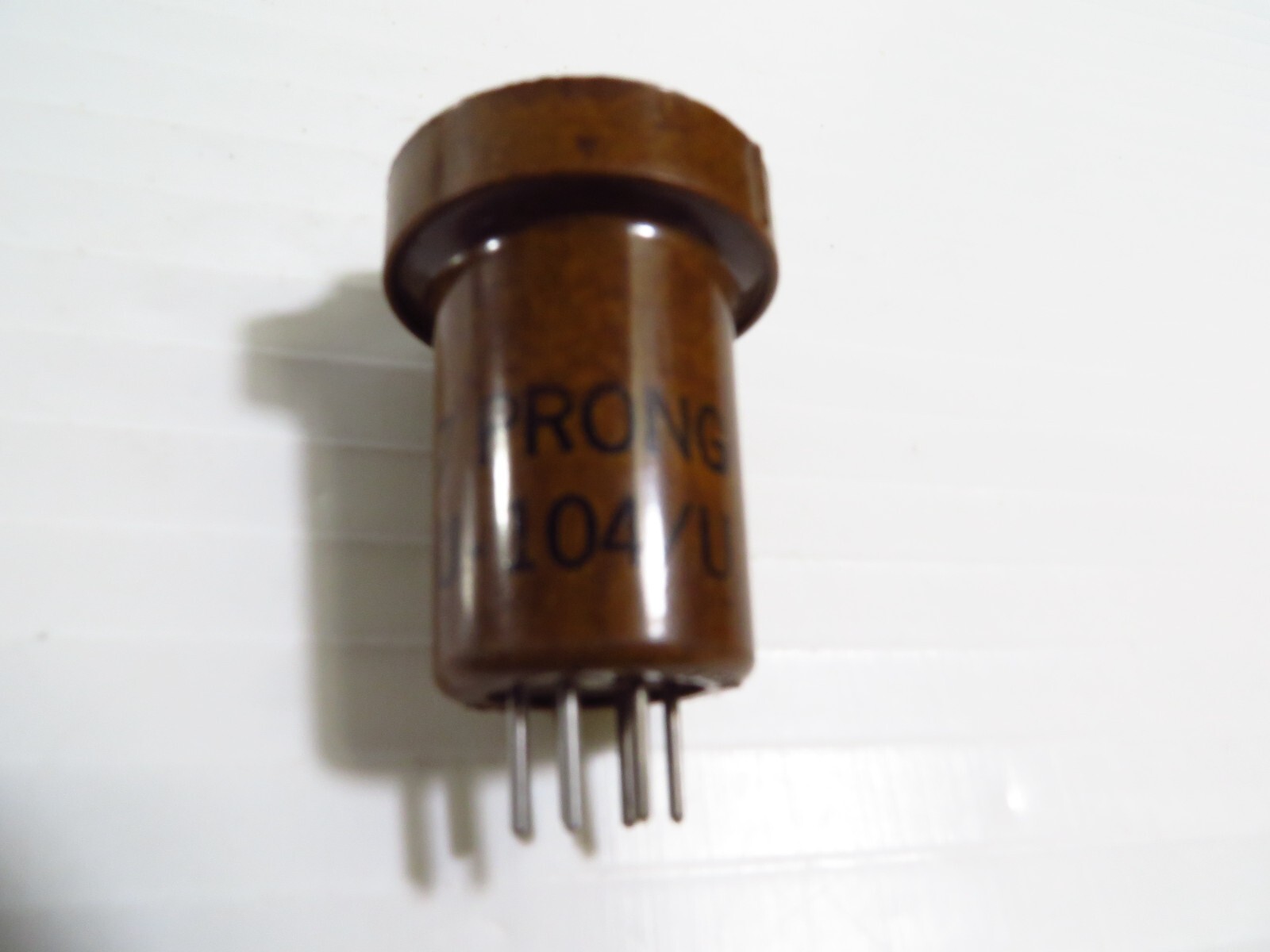 Vintage Vector 7-Pin Tube Adapter Test Socket Brown, U-104/U, FREE 2-3 Day Ship!
