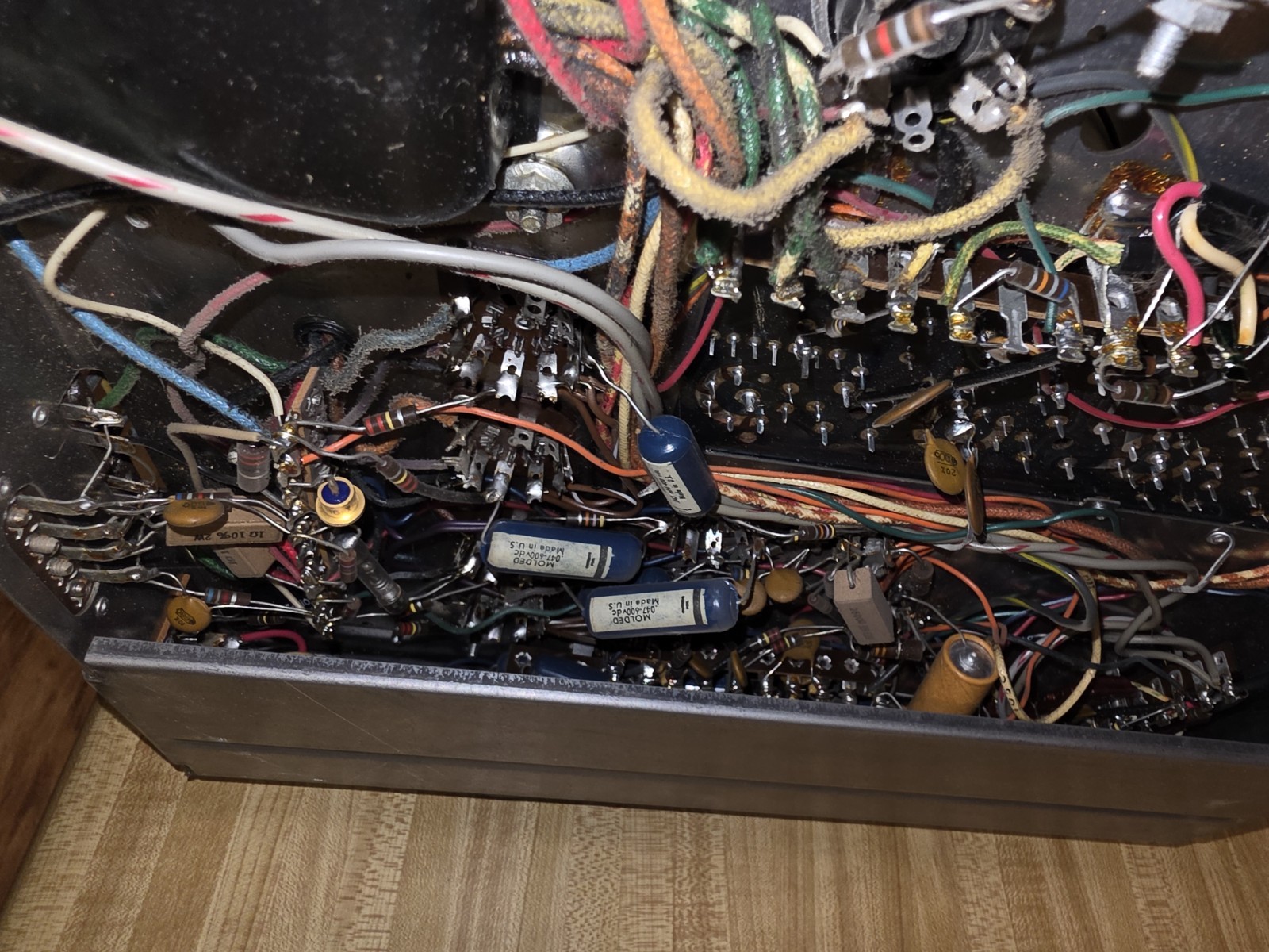 Vintage Silvertone Tube Stereo Receiver Chassis AM/FM Sears 456.54991 MCM