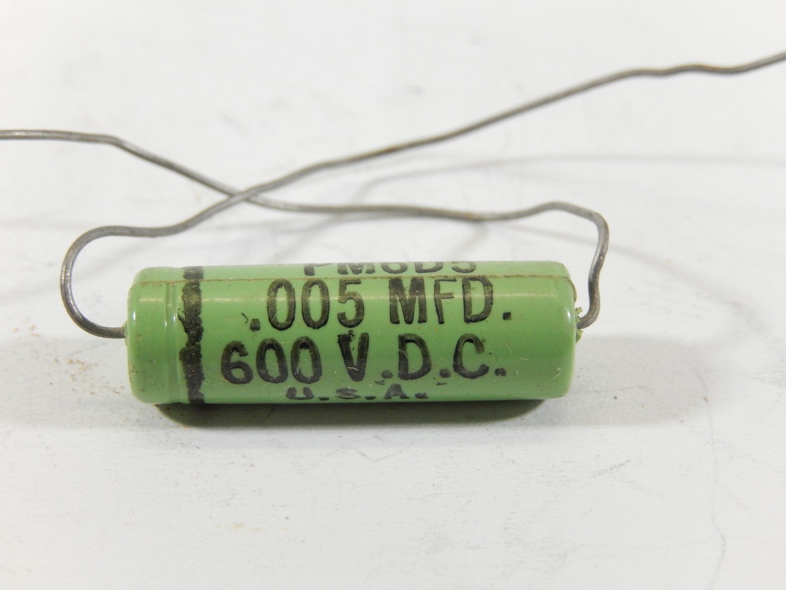 NOS CORNELL DUBILIER PM6D5 .005MFD 600V MOLDED CAPACITOR TESTED