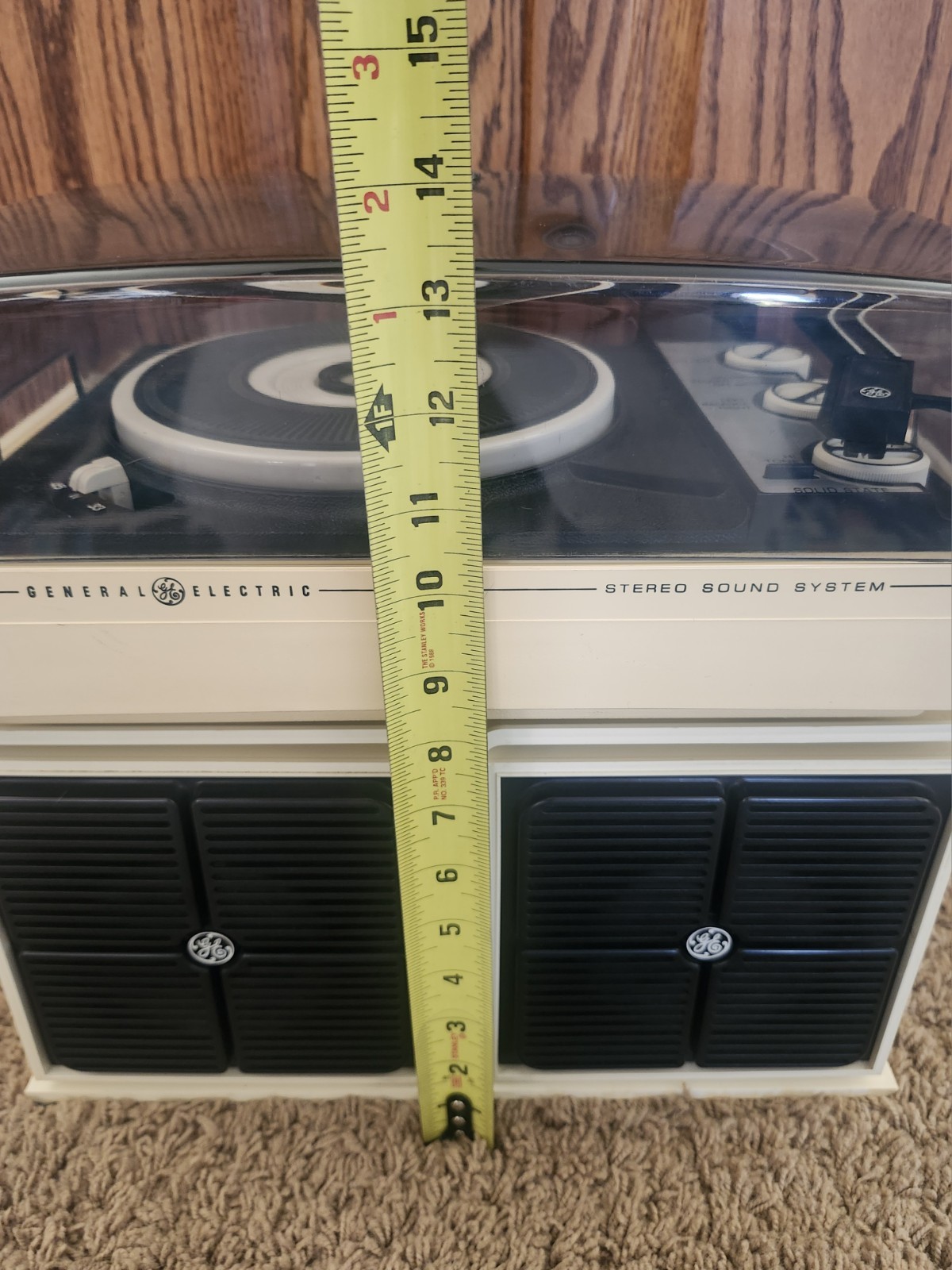Vintage RARE GE General Electric Concert Hall Stereo Record Player P332C TESTED