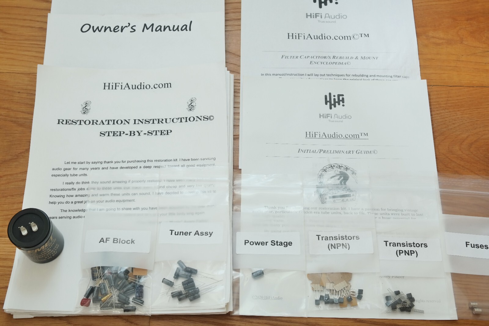 Pioneer SX-424 rebuild restoration recap service kit fix repair filter capacitor