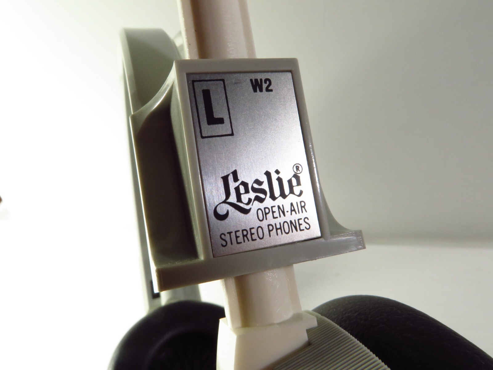 Vintage Leslie Open Air Stereo Headphones W2, Made in Japan, FREE 2-3 Day Ship!!
