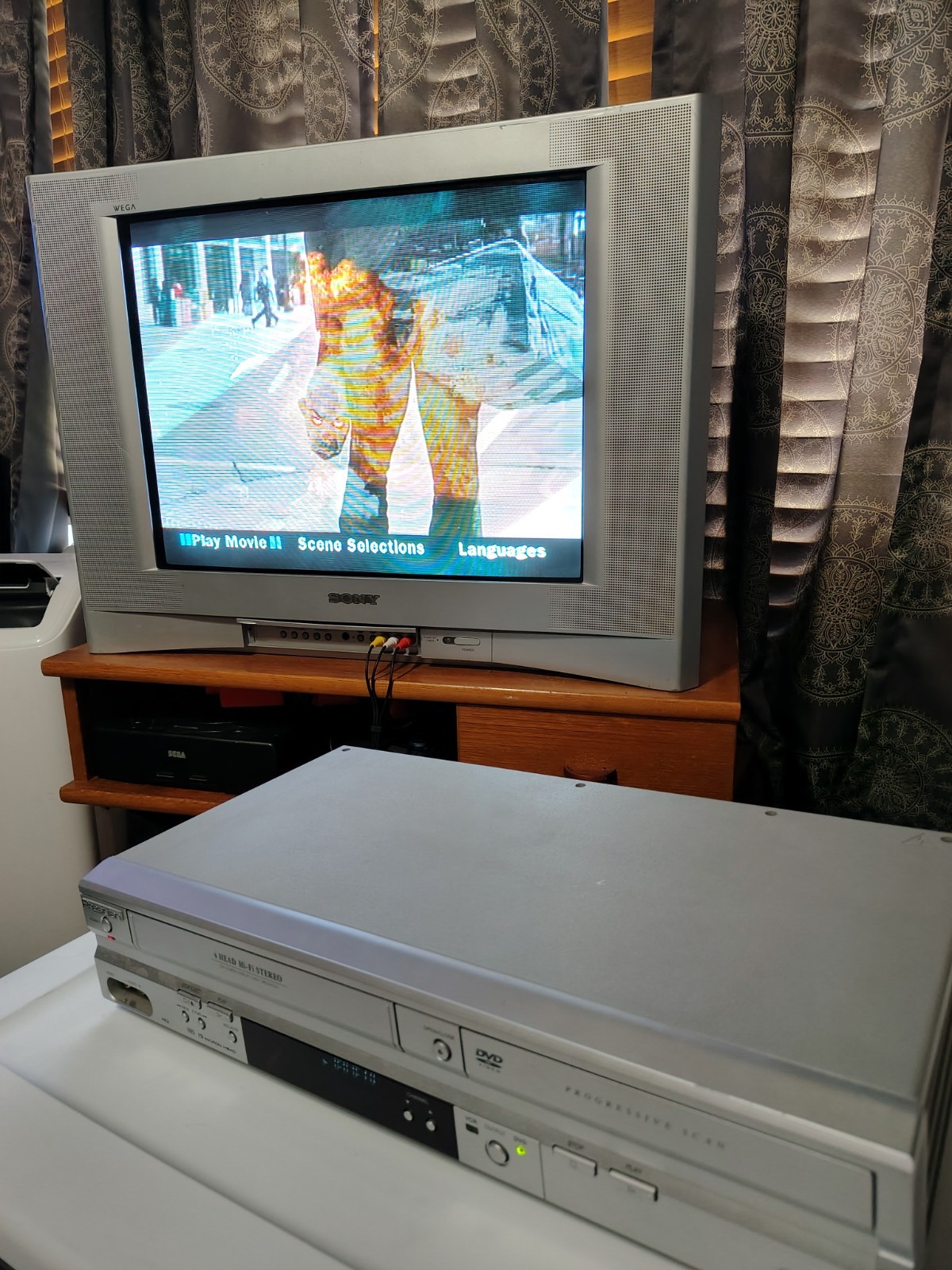 Presidian PDC-3286 VHS VCR DVD Hi-Fi 4head Tested WORKING W/ REMOTE!! +extras