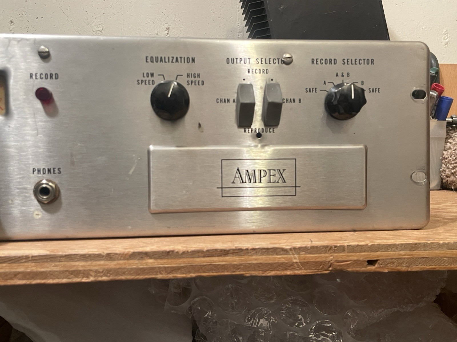 Vintage ’60s Ampex PR-10-2 tube-type two-channel electronics 7.5/15 ips preamp