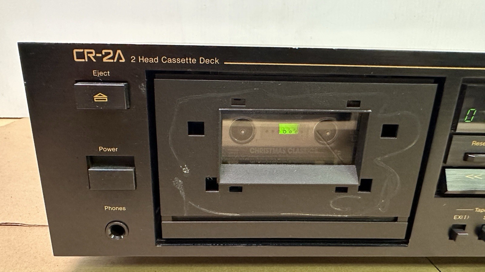 Nakamichi CR-2A Cassette Deck 2 Head Logic Soft Touch Control Tested Workis READ