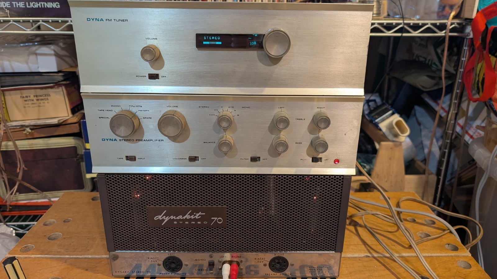 Dyna Dynakit ST-70 Amplifier Dyna Pas Pre-Amp and Dyna Tuner all working