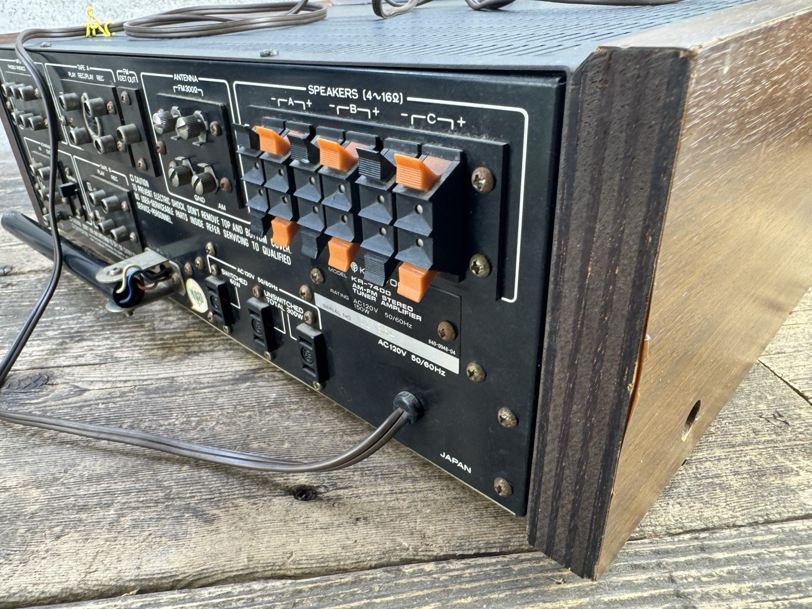 Kenwood KR7400 Receiver Solid State Vintage Working Condition