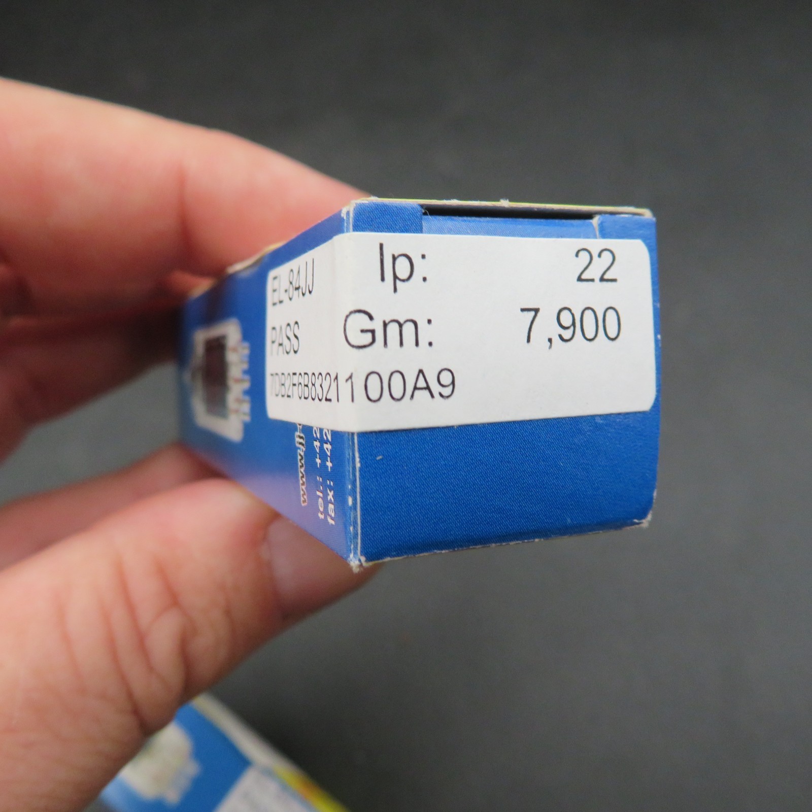 NOS – EL84 JJ ELECTRONIC POWER TUBES PAIR MADE IN SLOVAKIA TEST GOOD – 1