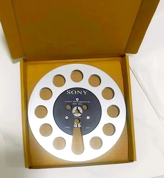 One pair TAPE REEL silvery Sony 7″ inch Light Metal Aluminum Take Up Reel