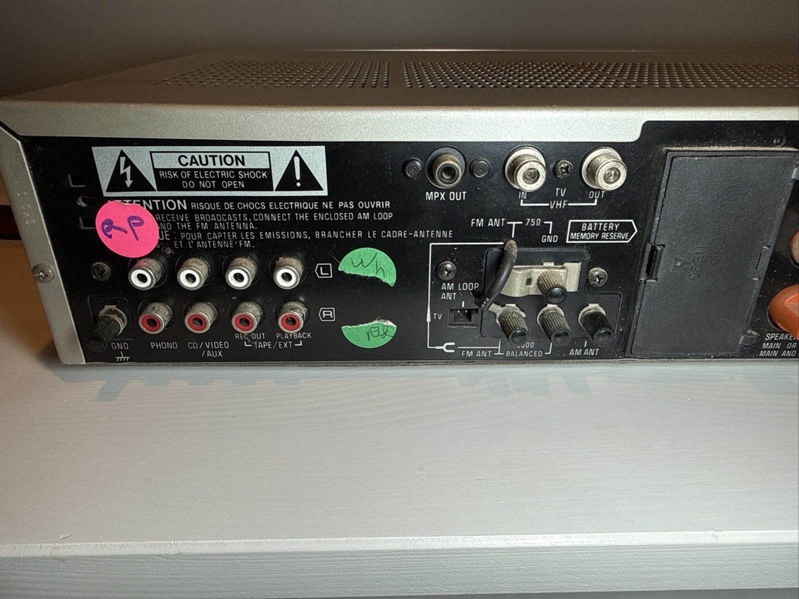 Technics SA-350 Quartz Synthesizer TV/FM/AM Stereo Receiver — Working