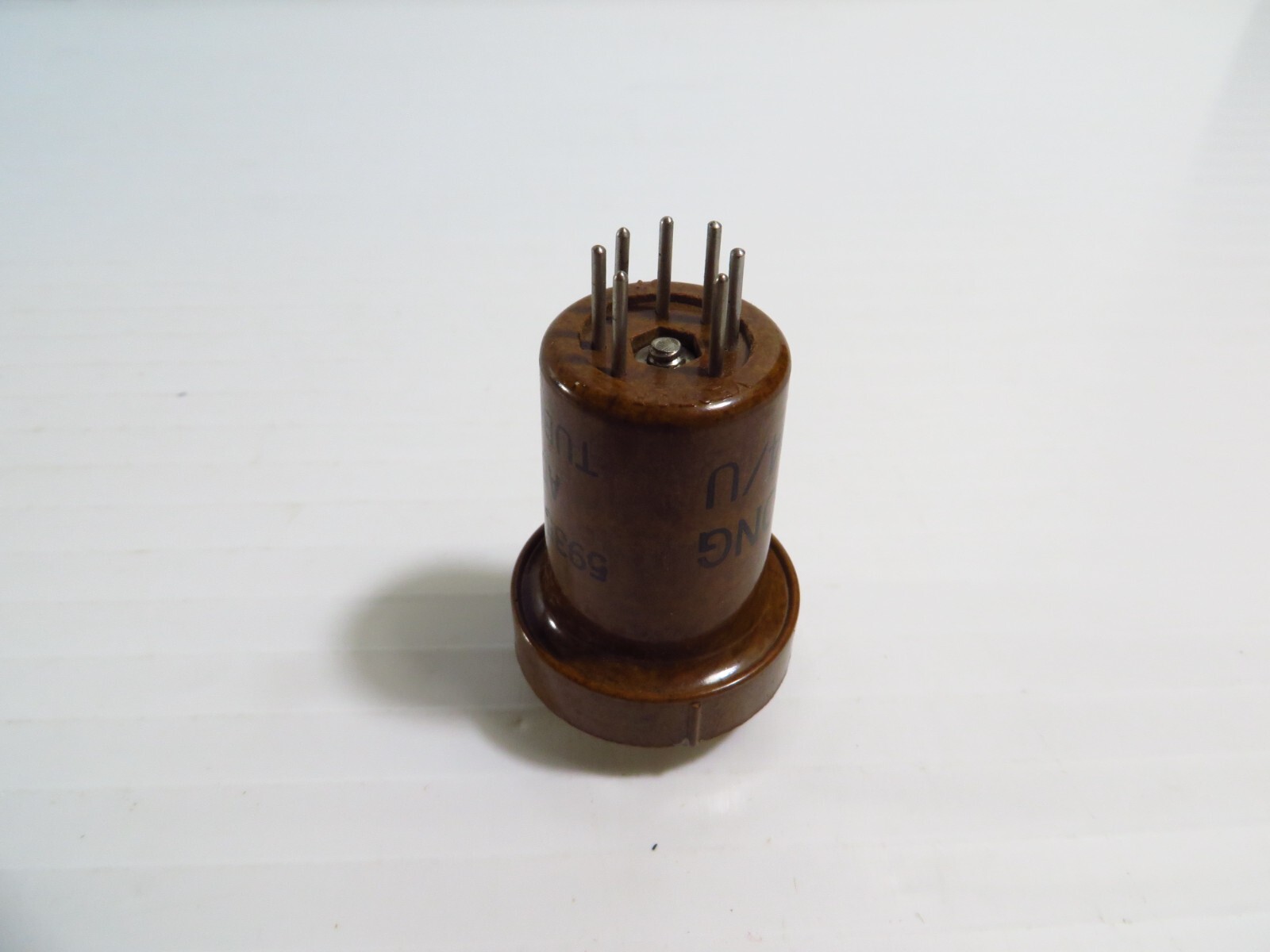 Vintage Vector 7-Pin Tube Adapter Test Socket Brown, U-104/U, FREE 2-3 Day Ship!
