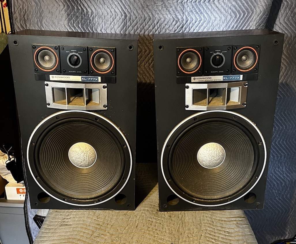 Pair Of Kenwood KL-777X Speakers Nice Condition