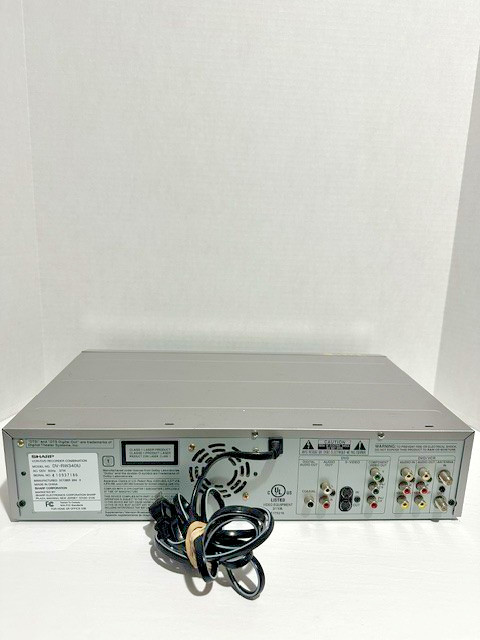 Sharp VCR/DVD Recorder Combination DV-RW340U Untested No Cables or Remote