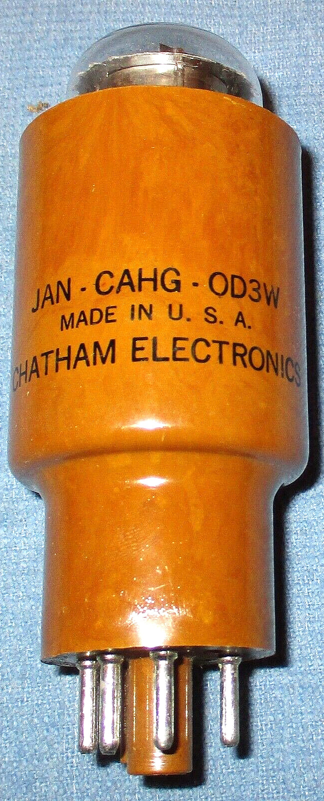 1 NOS Chatham JAN CAHG 0D3W Vacuum Tube 1953 Ultra Ruggedized Voltage Regulator