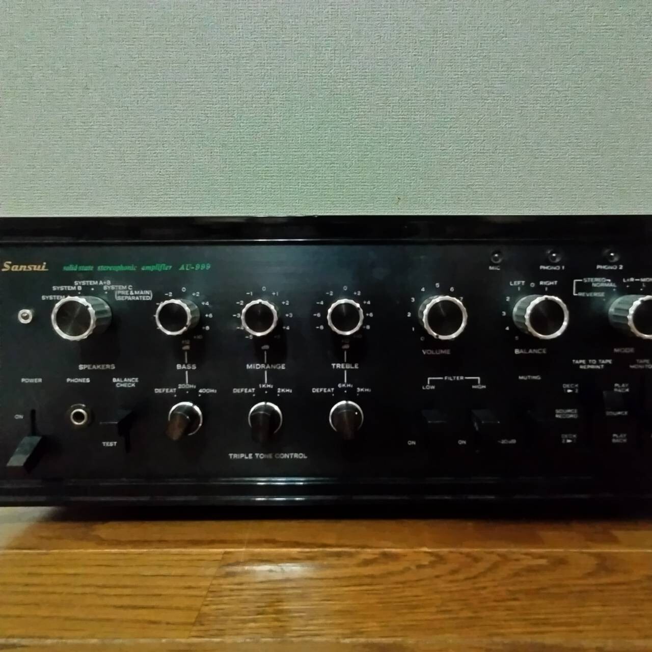 SANSUI AU-999 Integrated Amplifier USED AC100V Working Properly F/S