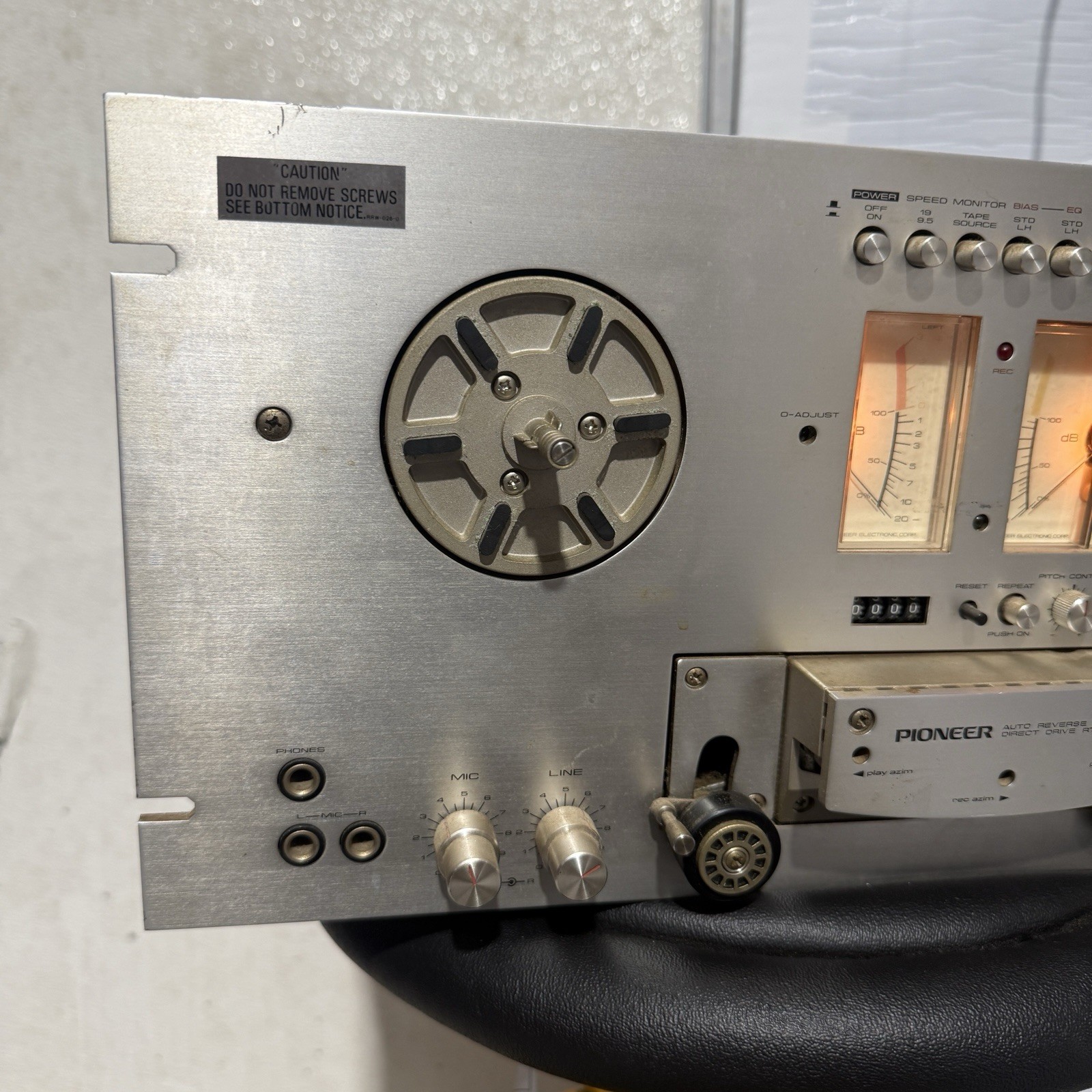 Pioneer RT-707 Reel To Reel Tape Deck – POWERS ON Motors Spin READ DESC AS-IS
