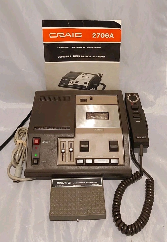 Craig Cassette System Player Recorder 2706A – Read Description