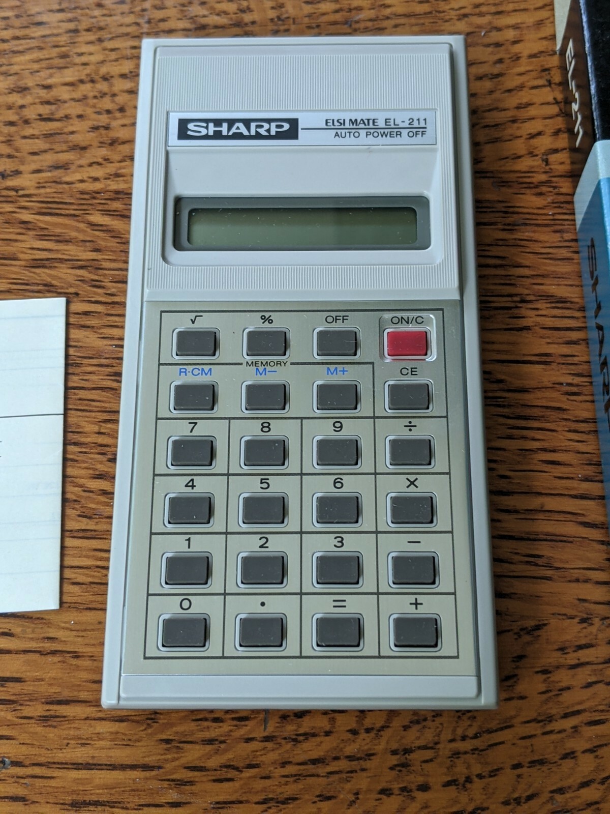 Vintage Retro 1980’s Sharp ELSI MATE EL-211 Pocket Calculator [NIB] USA Seller
