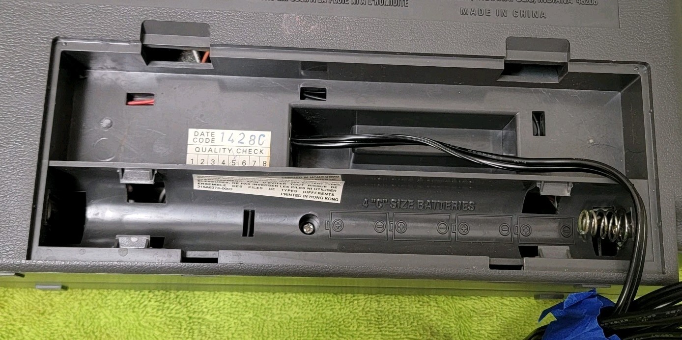 GE Model 3-5264A AM/FM Radio Cassette Recorder Tested
