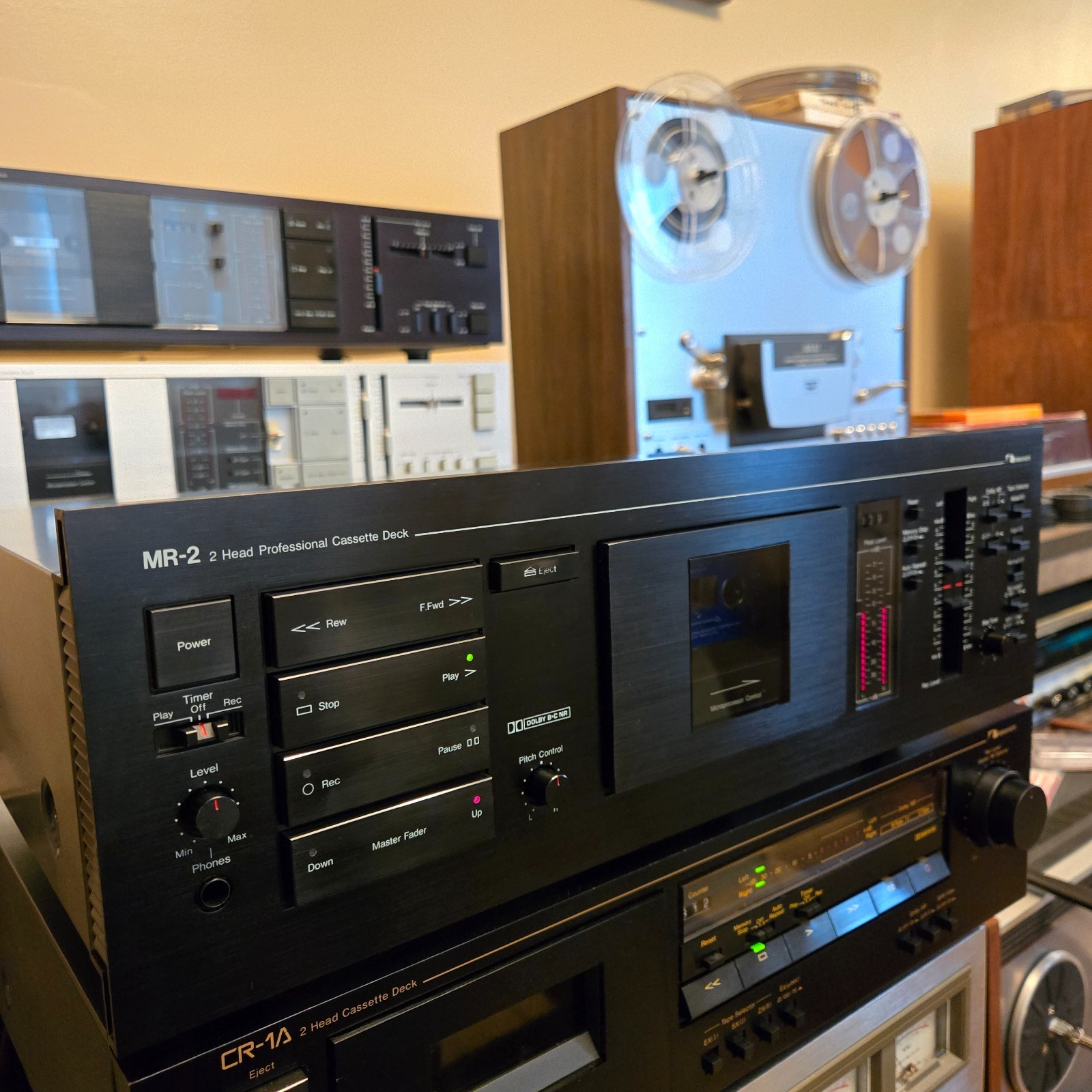 Nakamichi MR-2 Professional Cassette Deck. Fully Serviced. Works Great EXCELLENT