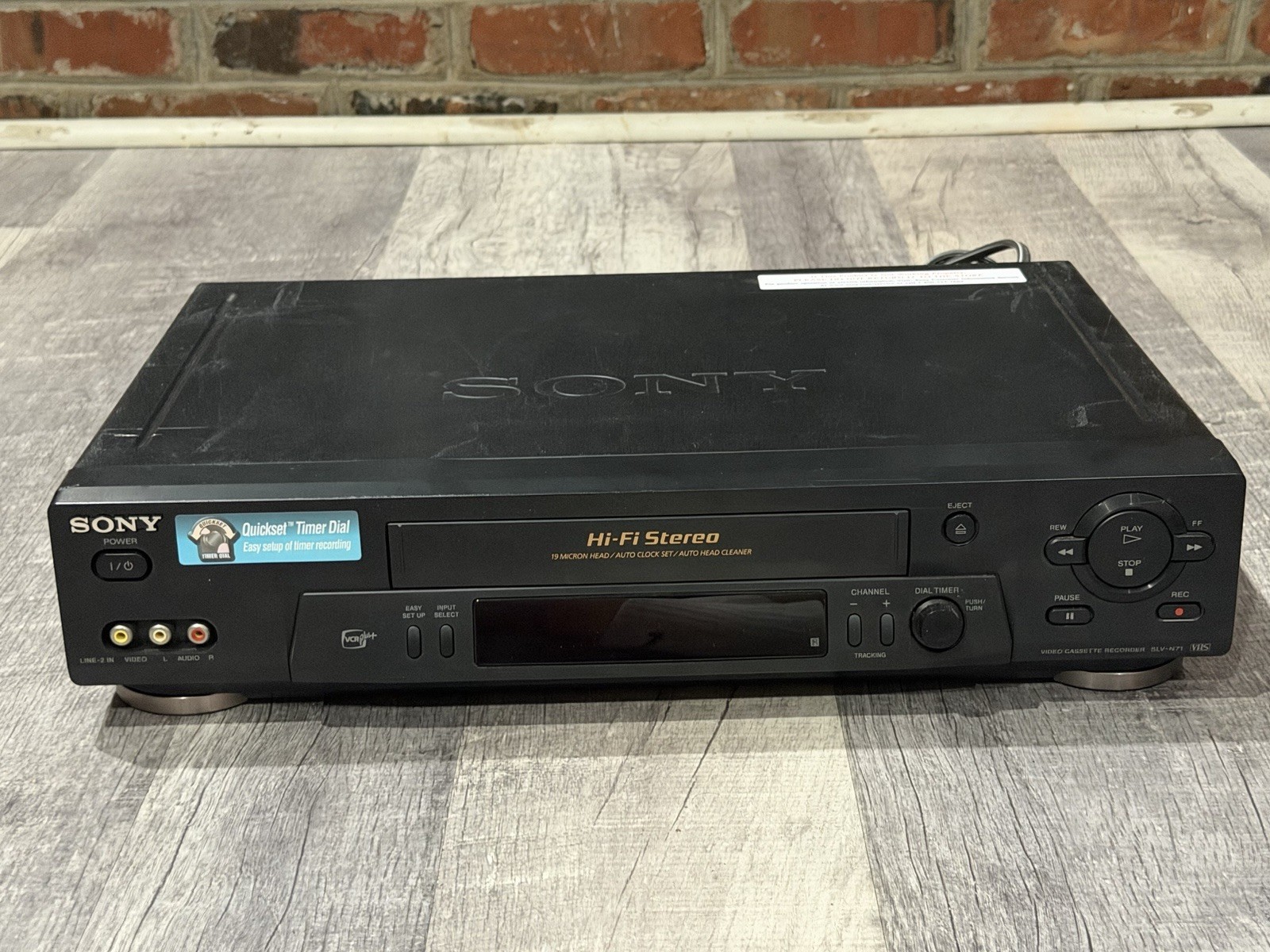 Sony SLV-N71 VCR 4 Head HiFi Stereo VHS Player Recorder W/ Remote/Cables-TESTED