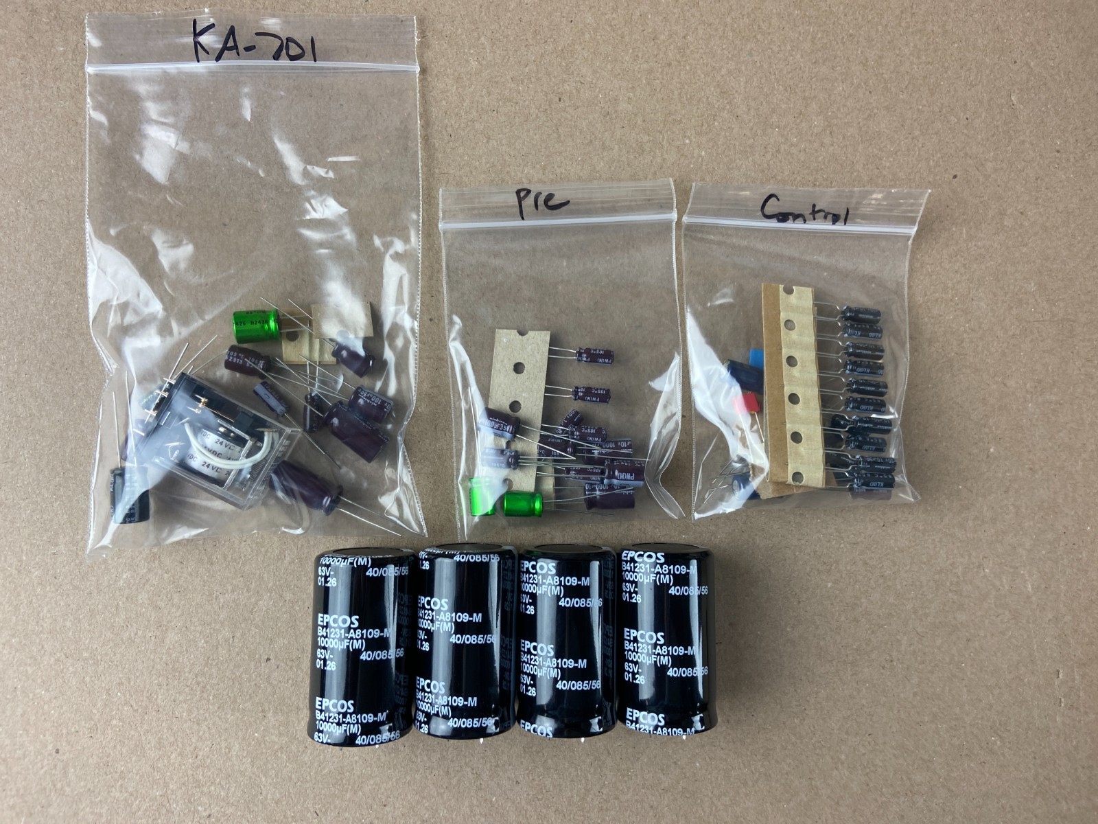 Kenwood KA-701 COMPLETE Rebuild Kit High-Quality Amplifier Recap Relay KA-3055