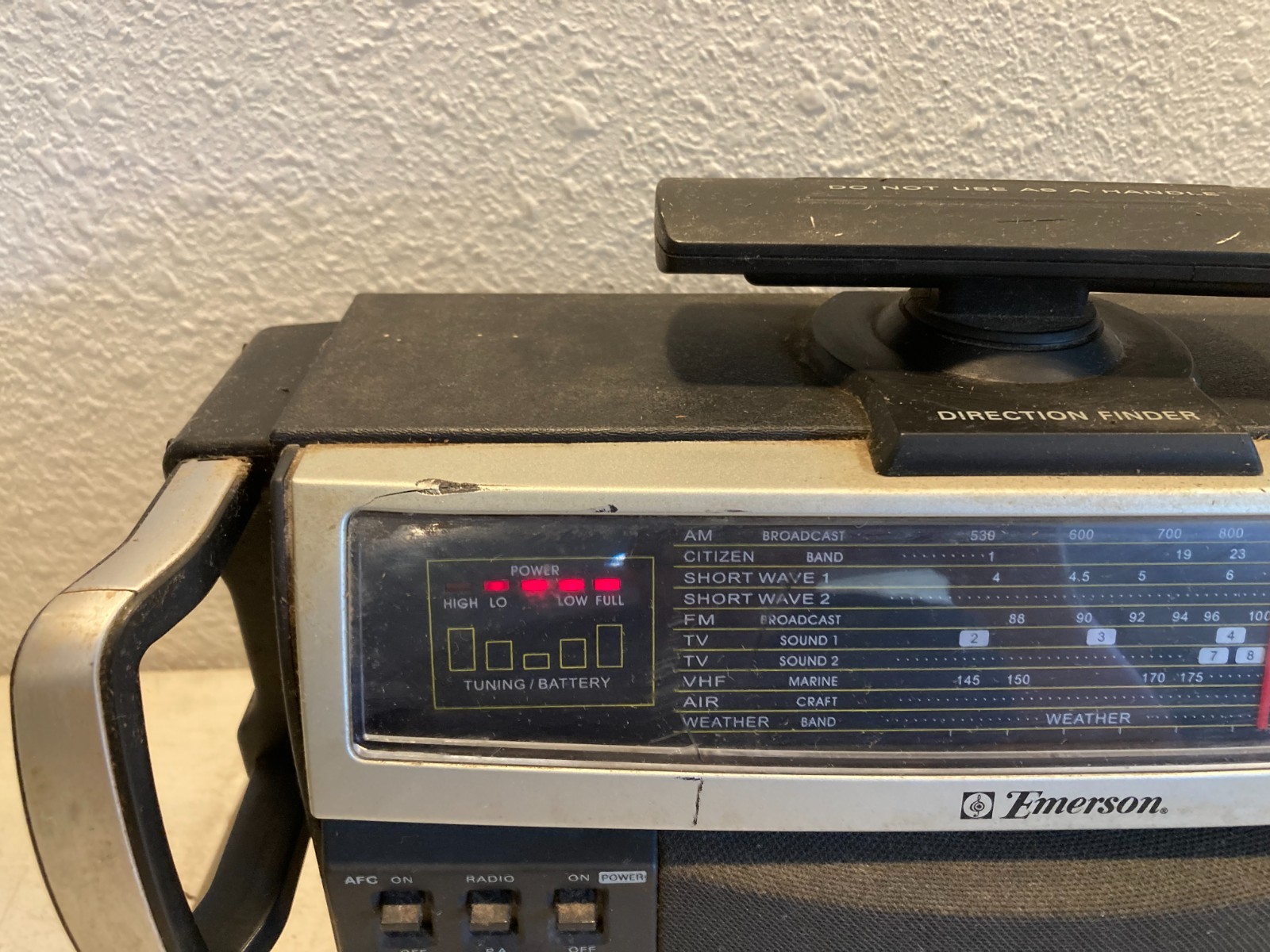 Emerson MBR-1 Multi Band AM/FM/CB/SW1&2/TV/AC/Weather/PA Portable Radio