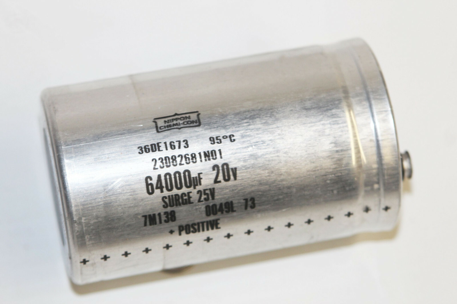 Vintage Nippon 64000uf 20vdc +95 Can Capacitor 2.5″ – 500w Power Supply Motorola