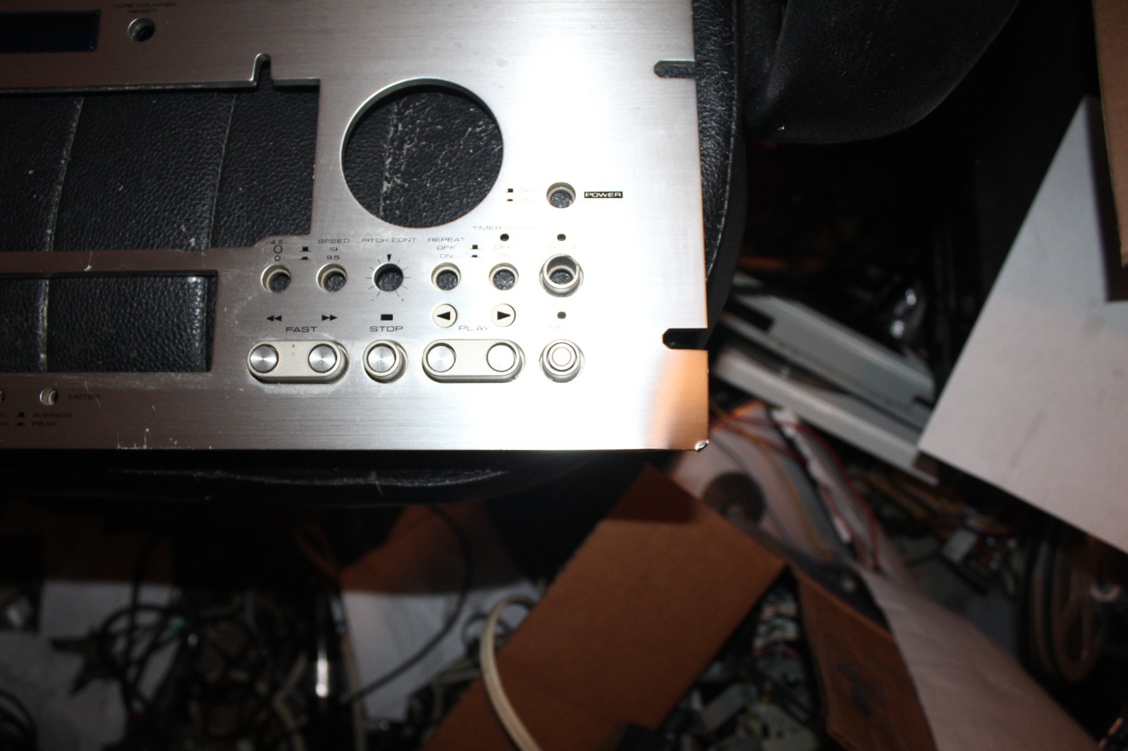 Pioneer RT-909 reel to reel tape deck faceplate Look at Pictures