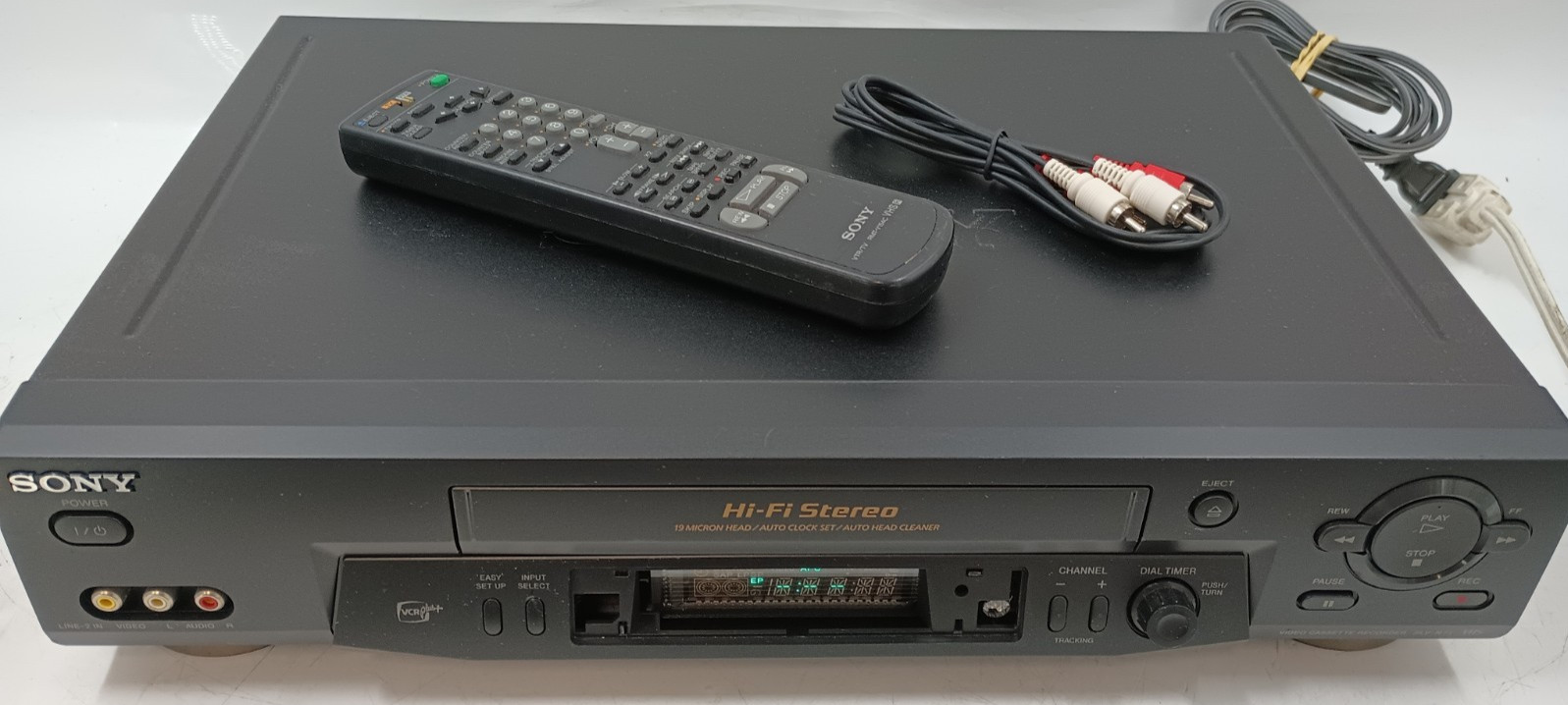 Sony SLV-N71 VCR 4 Head HiFi Stereo VHS – MISSING FACE WINDOW – TESTED GC-7073