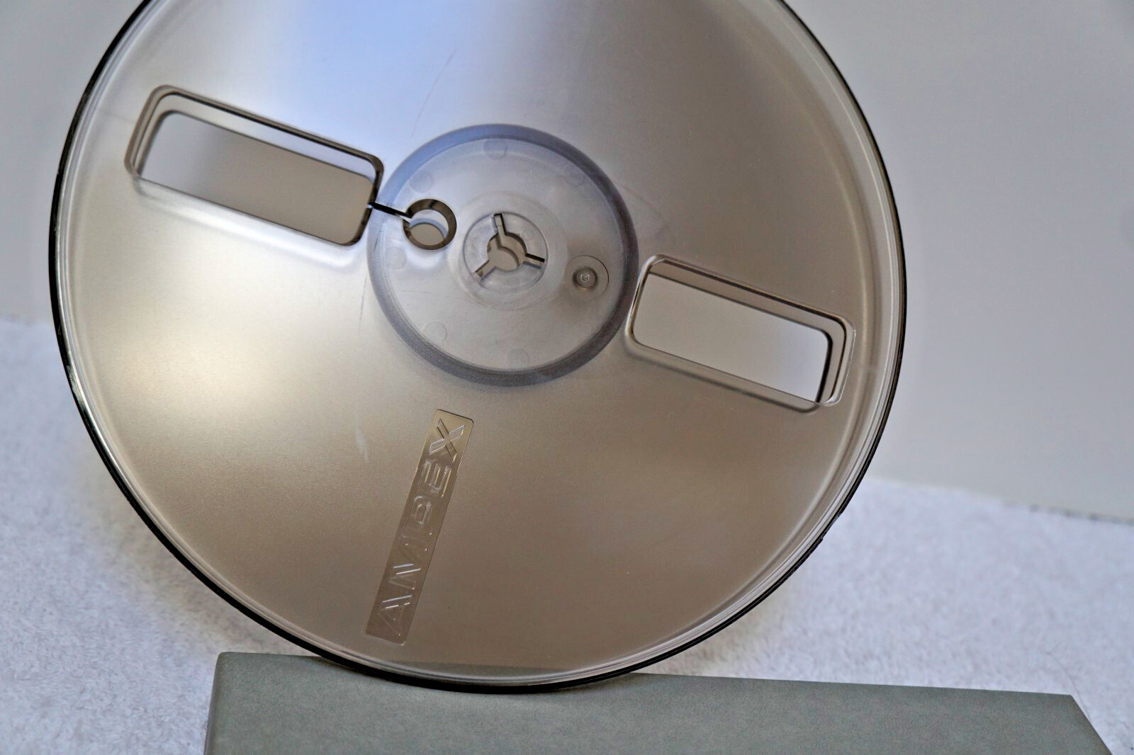 7″ inch AMPEX 631 EMPTY TAKE-UP reel to reel + box for 4-track 3.75 ips 7.5 ips