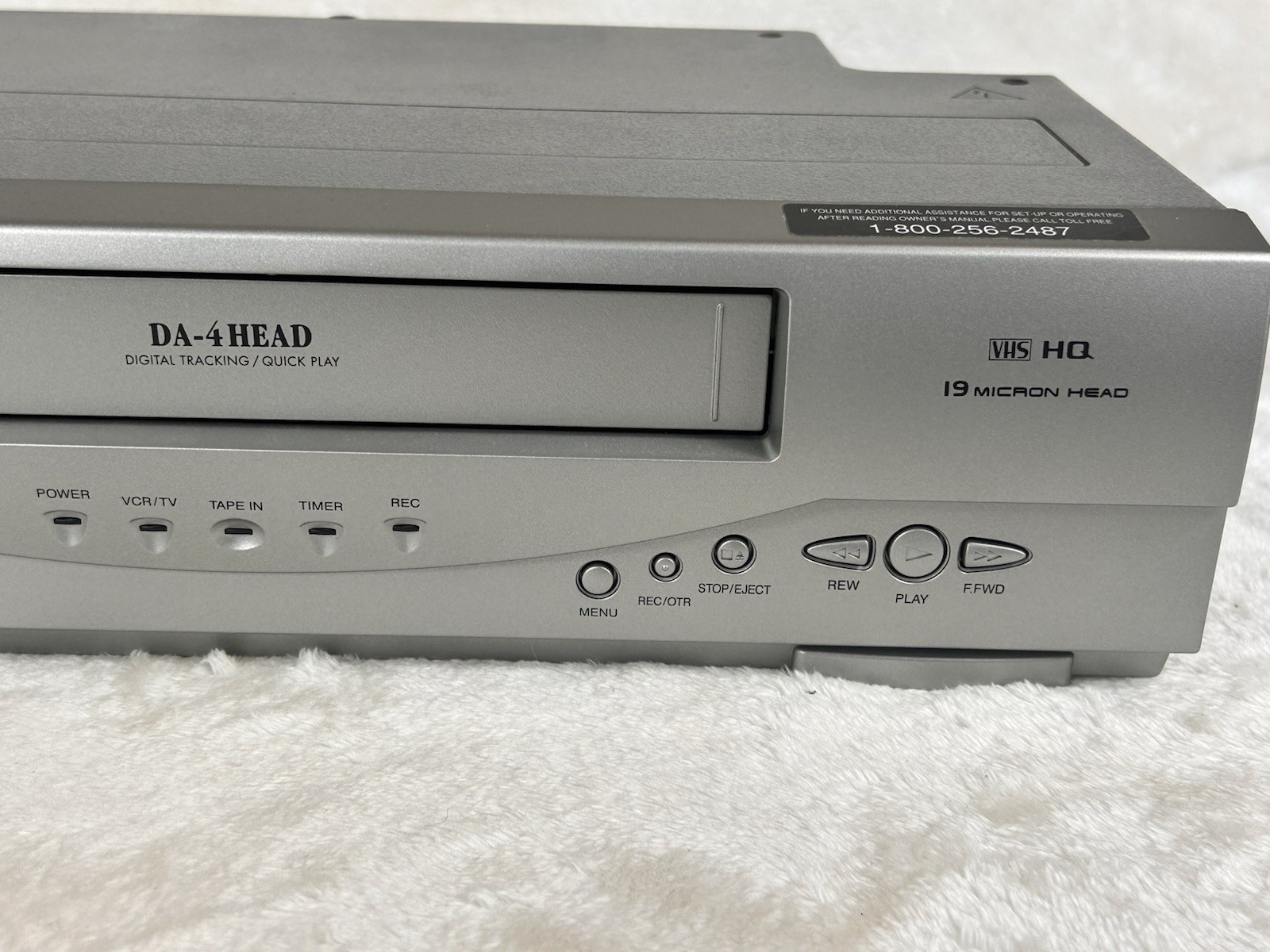 Emerson VCR 4-Head Video Cassette Recorder VHS Player #EWV404 Tested, Works