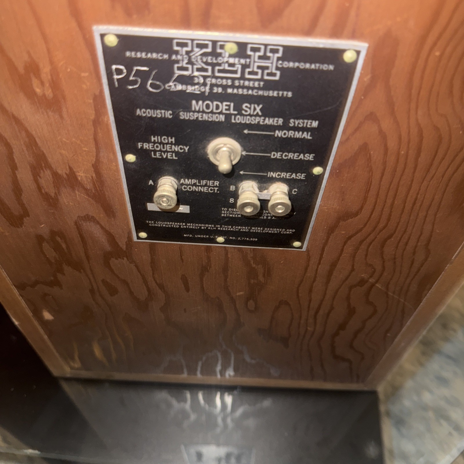 Vintage KLH Model Six 6 Speakers 10 8 Ohms 2Way