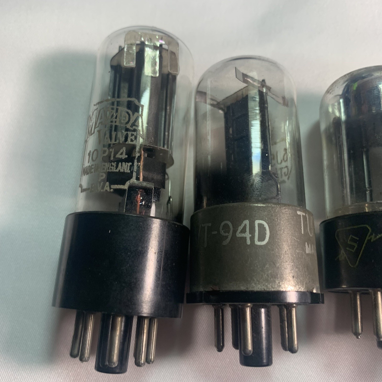 Vintage Radio Audio Amplifier Vacuum Tubes Lot x9 RCA Sylvania Tung Sol Cossor