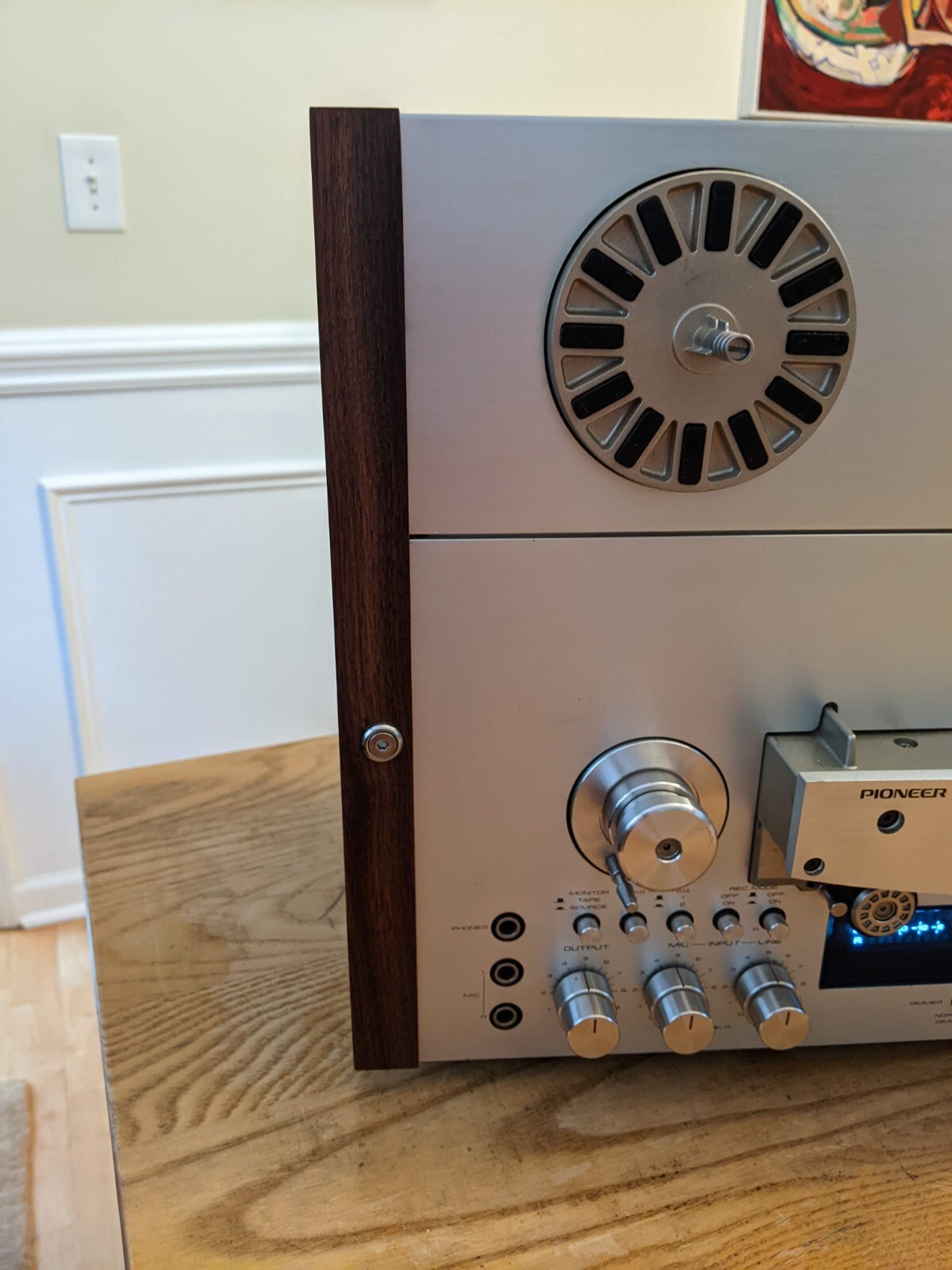 Side Rails for Pioneer RT-909, Solid Black Walnut, Beautiful, RT-901, Cheeks