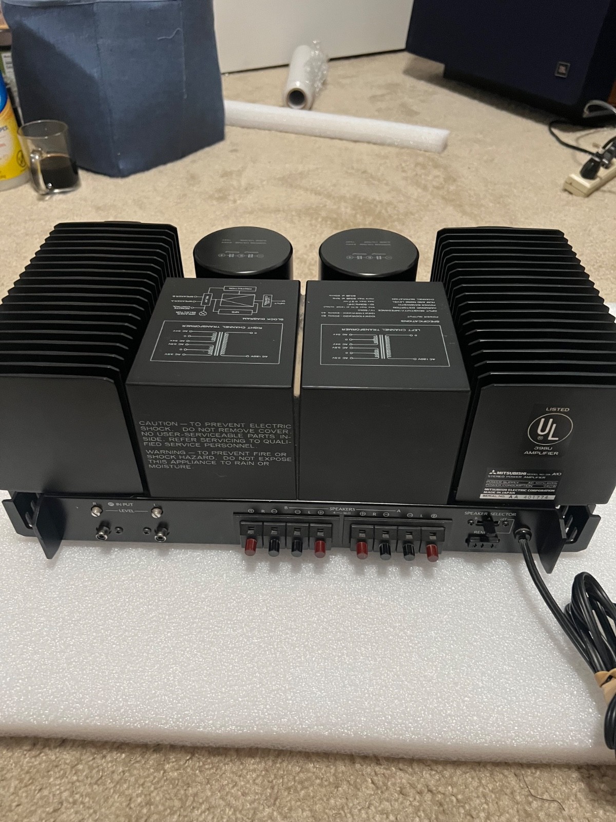 Mitsubishi DA-A10 Vintage Stereo Power Amplifier…Must See