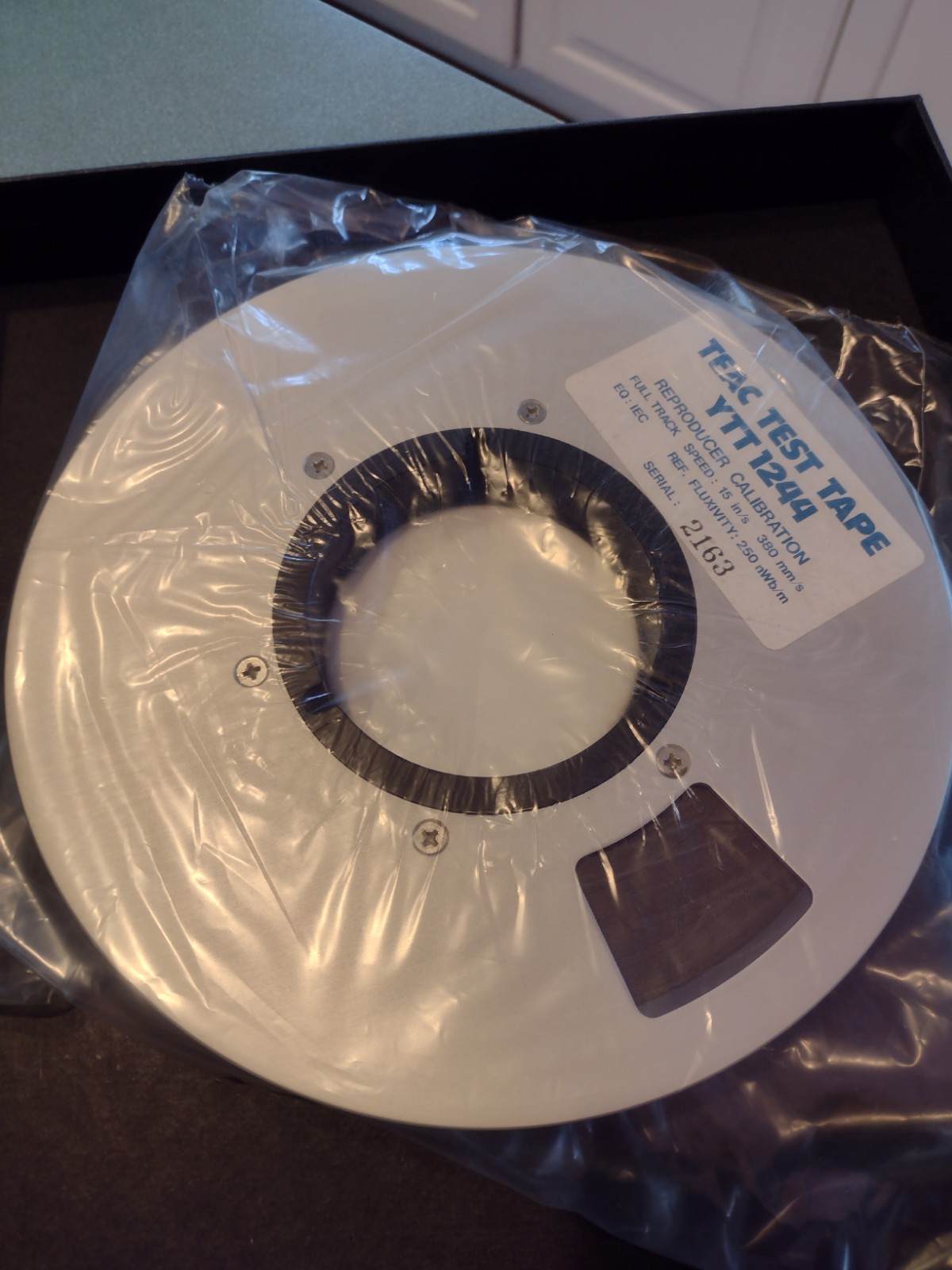 TEAC YTT 1244 Test Tape Reproducer Calibration 1″ X 8″ Metal Reel 15 IPS Align