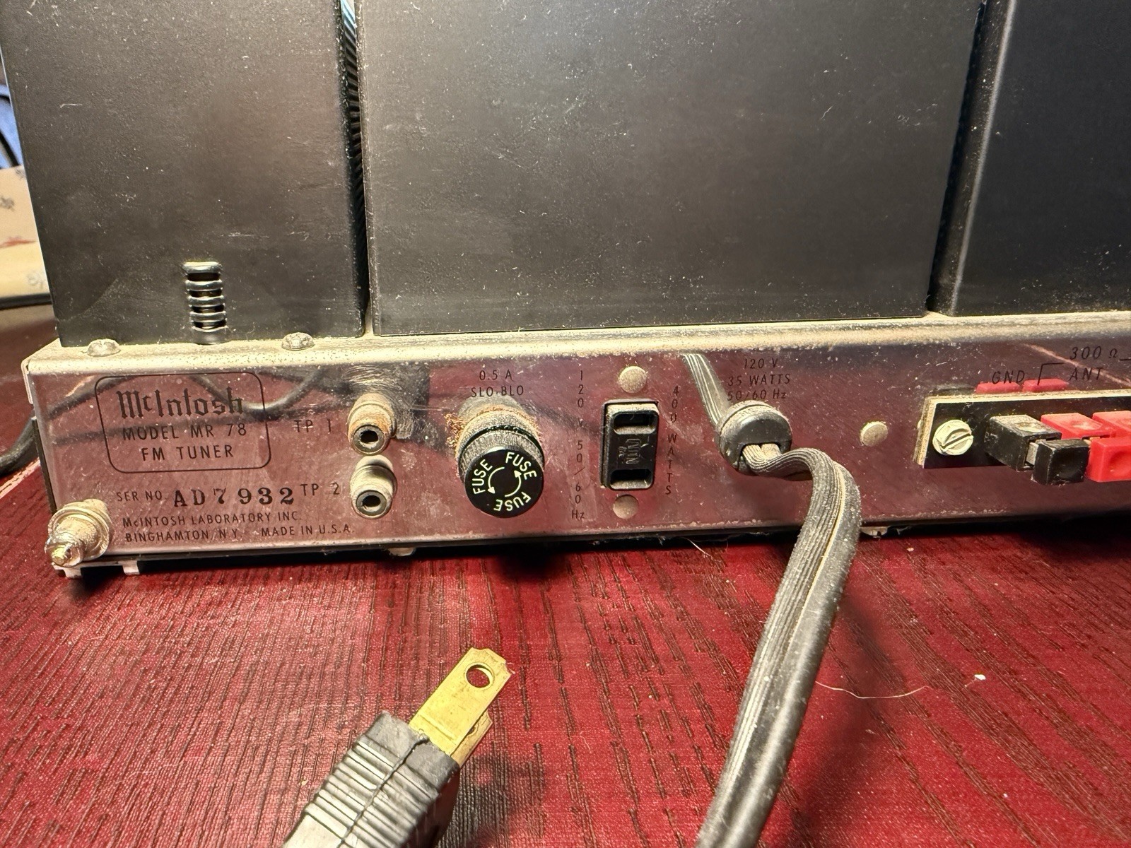 McIntosh MR 78 FM Tuner — EXCELLENT WORKING CONDITION