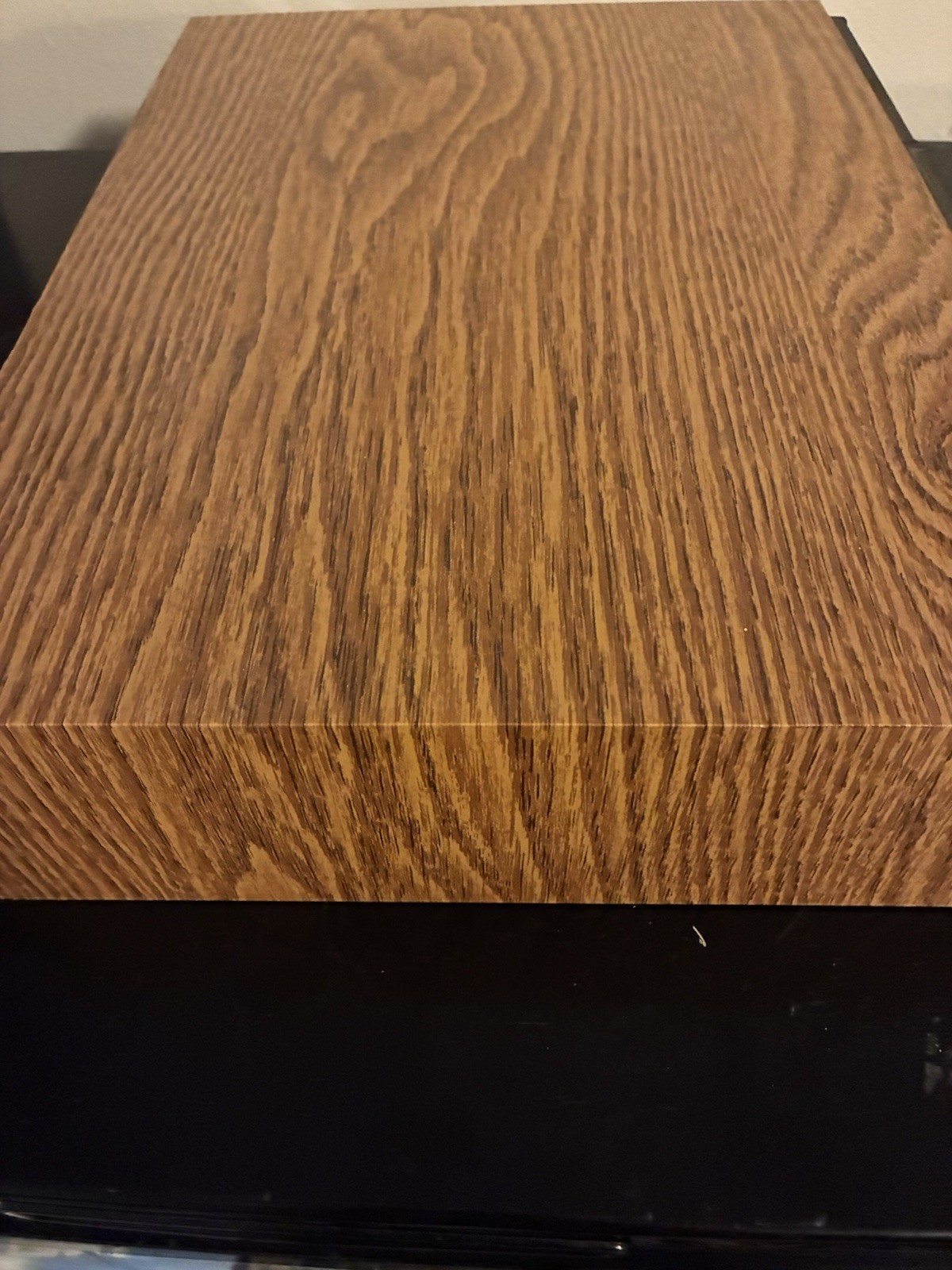 Vintage Audio Cassette Storage Holder Wood Look 3 Drawer Cabinet Holds 42
