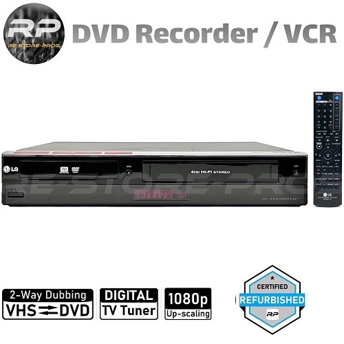 LG RC897T DVD Recorder VCR Combo VHS To DVD Recording HDMI DTV Tuner Remote