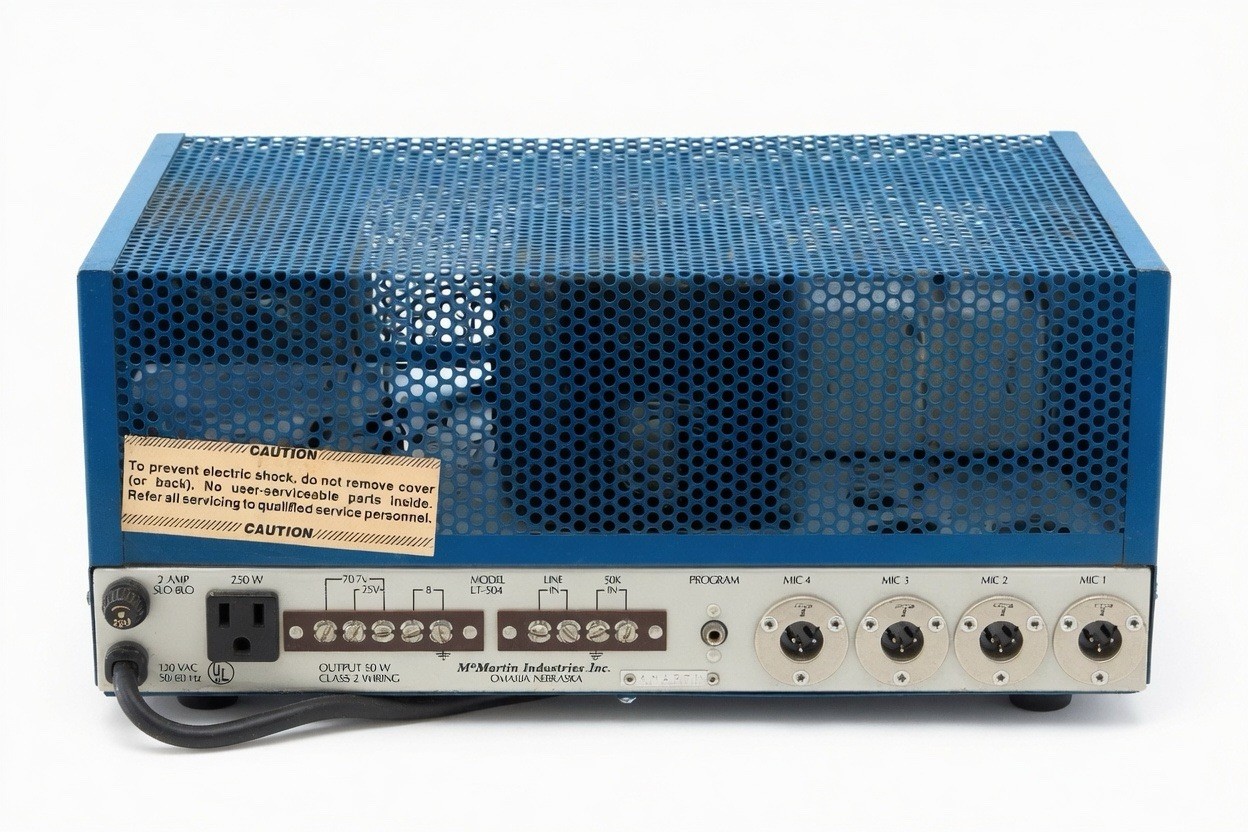 McMartin LT-504 Vtg. PA Power Amplifier USA Made- 4x TR-136A & 2x MP-102