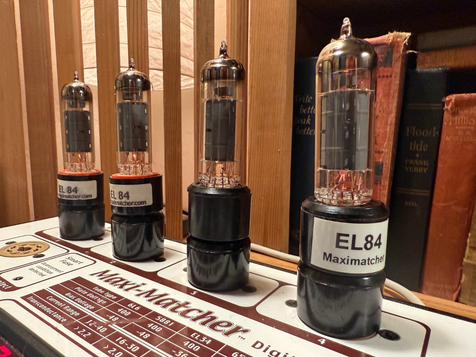 Brand New JJ EL84 / 6BQ5 Matched Quad (4) Power Tubes – Maxi Matcher Tested
