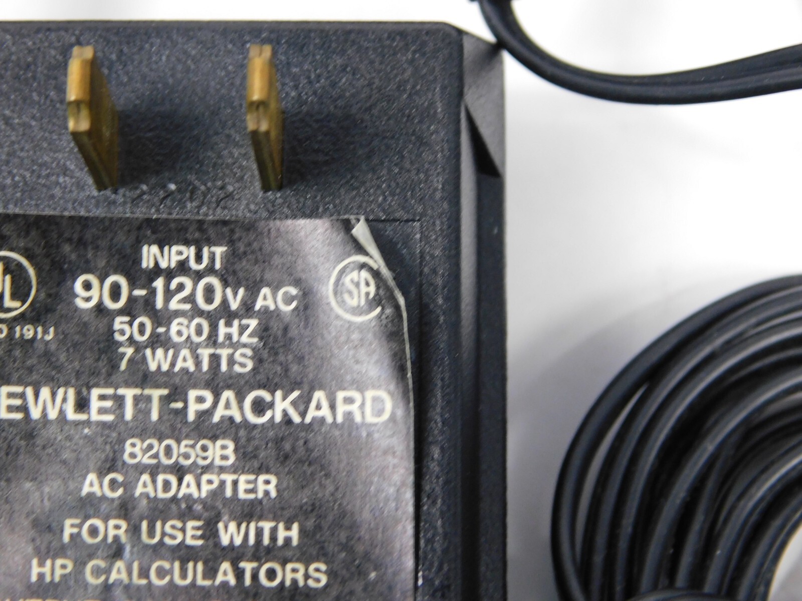 Hewlett-Packard HP 82059B AC Adapter for use with HP Calculators fits 41C series