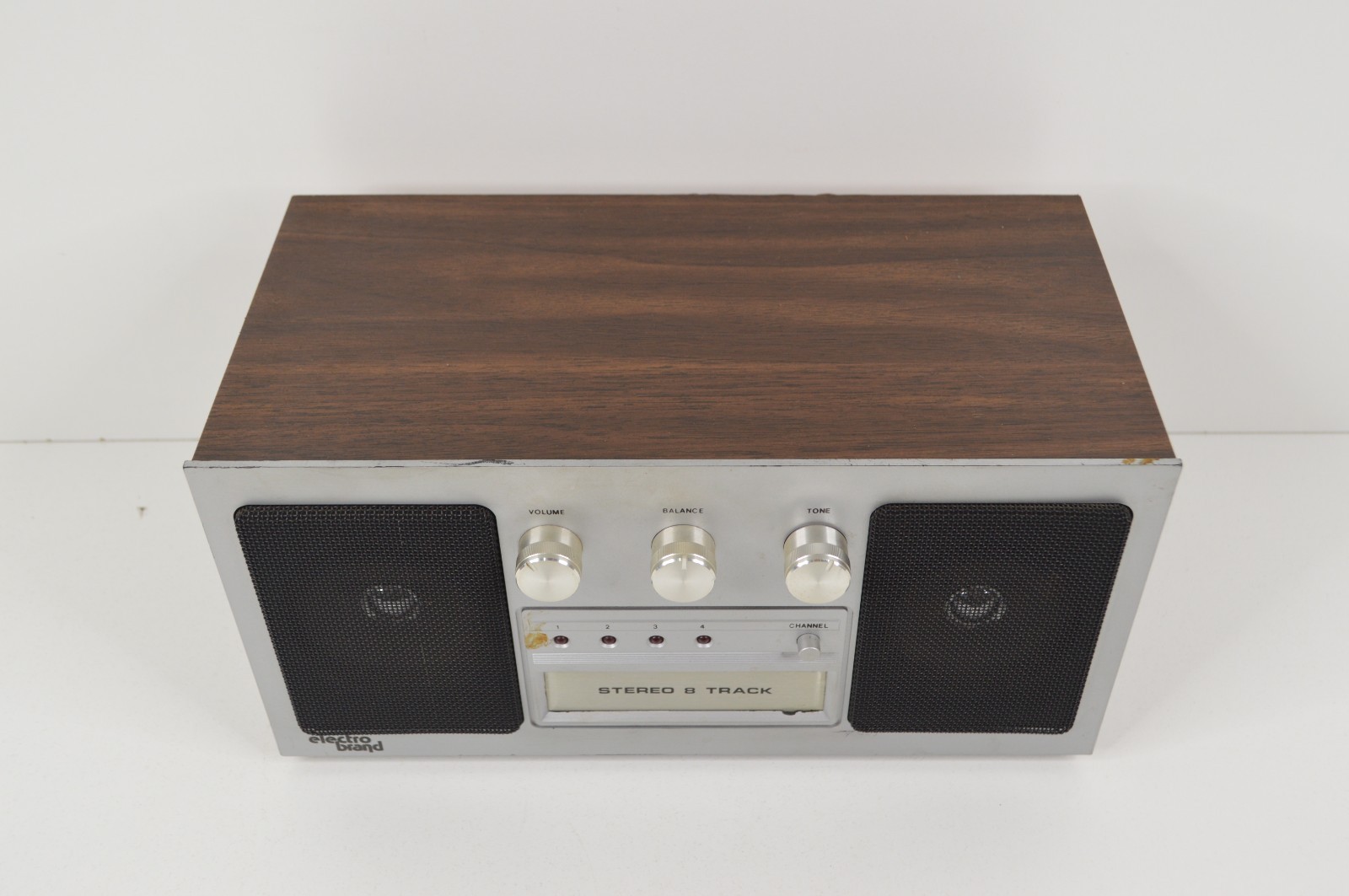 Electro Brand 8-Track Player Model No. 6493 Wooden Case ONE SPEAKER NO SOUND