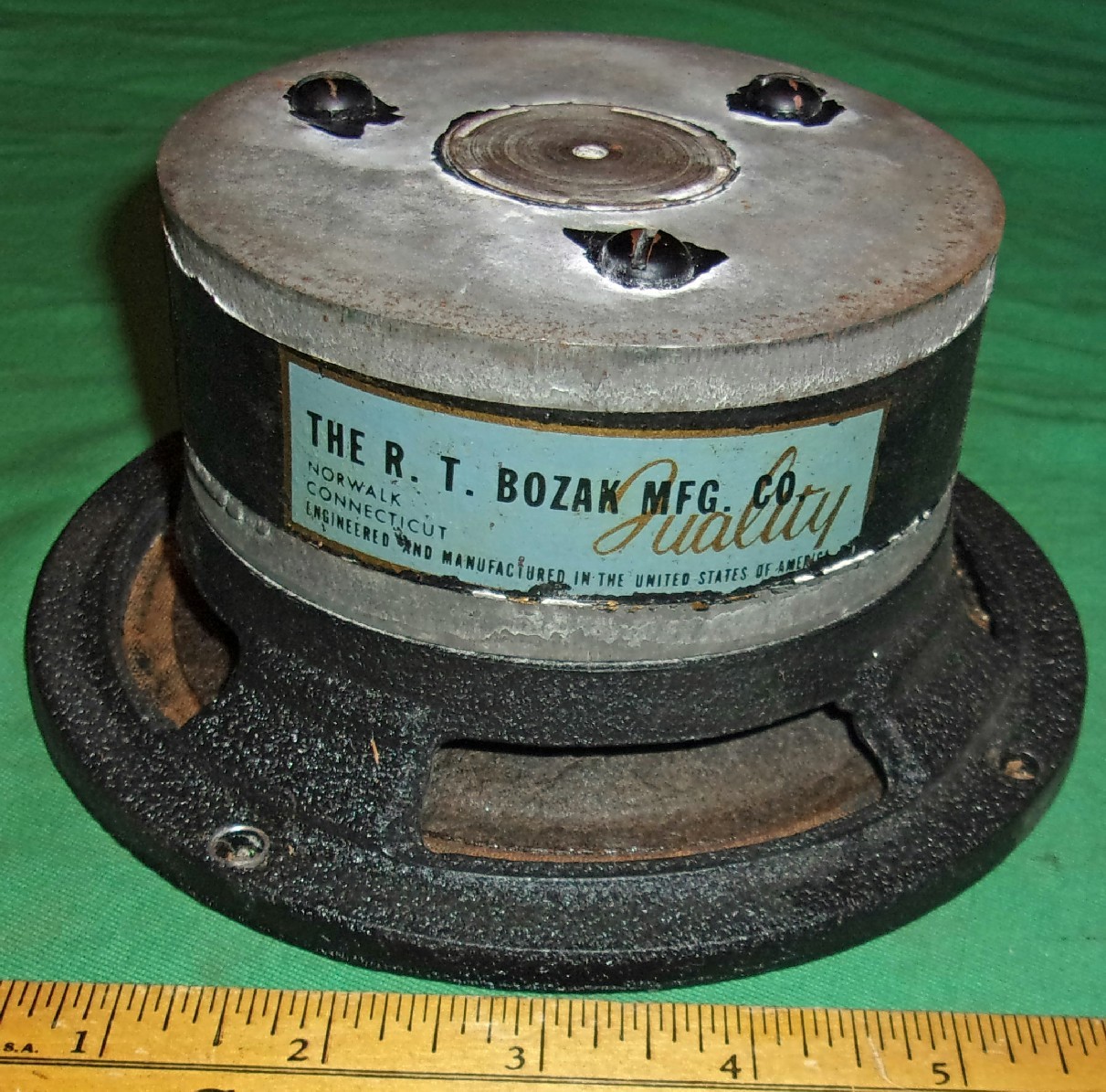 Vintage Bozak B-209 Midrange ALNICO Speaker 4 ohms 6 1/2 Inch (1950’s) Working!