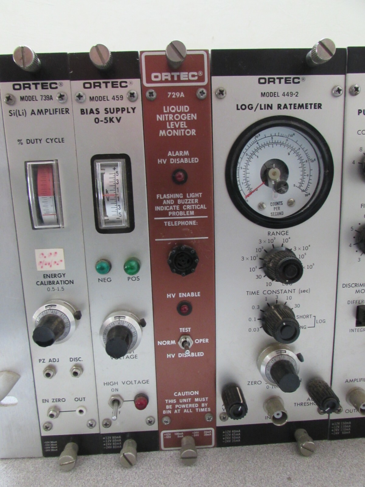 Vintage Electronics Chassis BIN Power Supply Cards Ortec Cameca Camberra